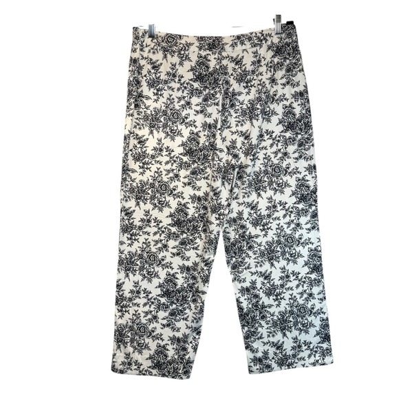VTG‎ FIELD MANOR Modern Classics Floral Print Wide Leg Pants Women's Size 16 - Picture 3 of 9